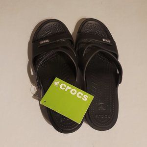 Crocs Patricia Women Wedge Sandal Black Size 9